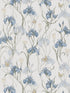 Iris wallpaper in sky blue color - pattern number WSB 003401013 - by Scalamandre in the  collection