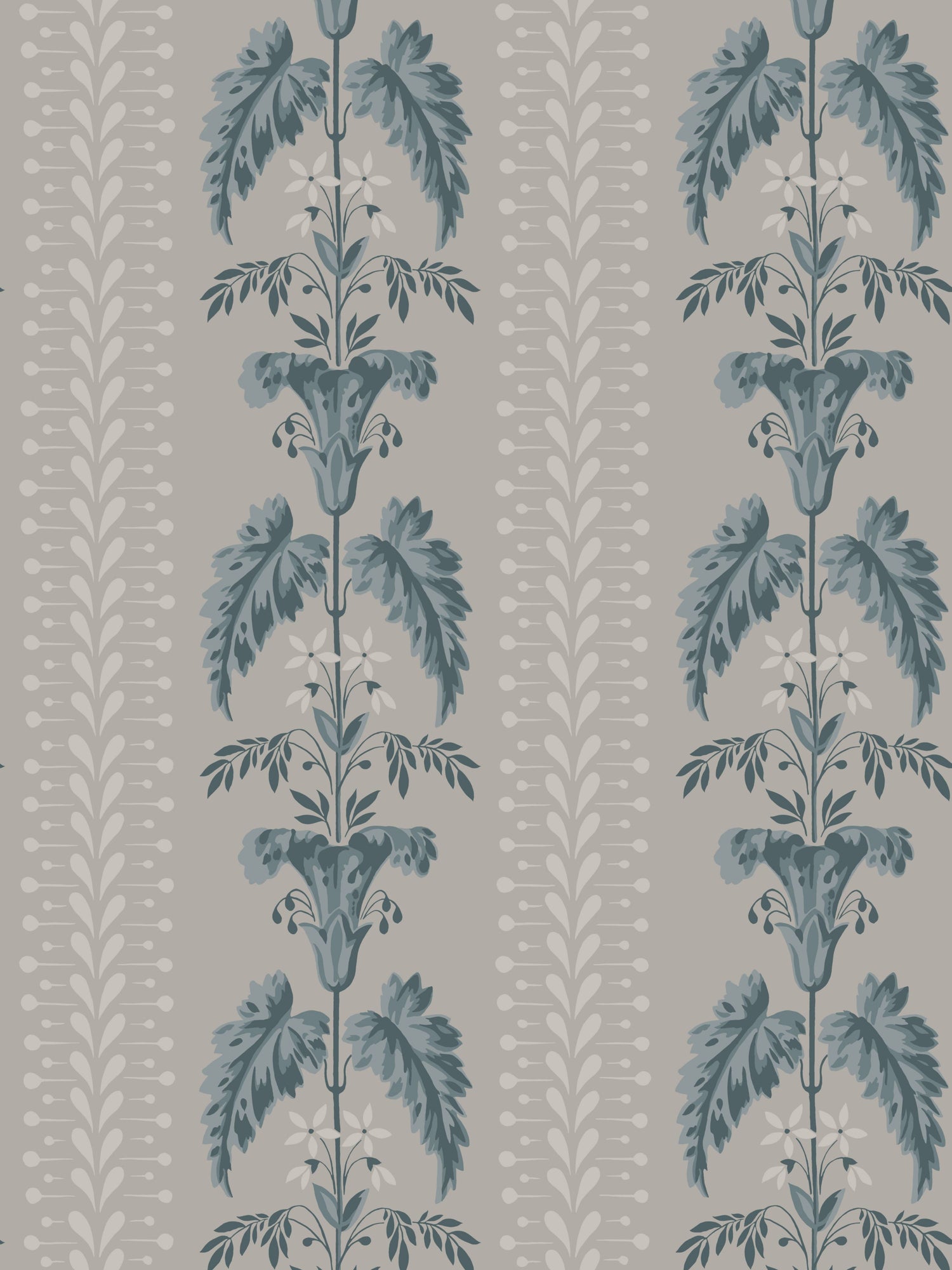 Sophie wallpaper in indigo blue color - pattern number WSB 00360831 - by Scalamandre in the  collection