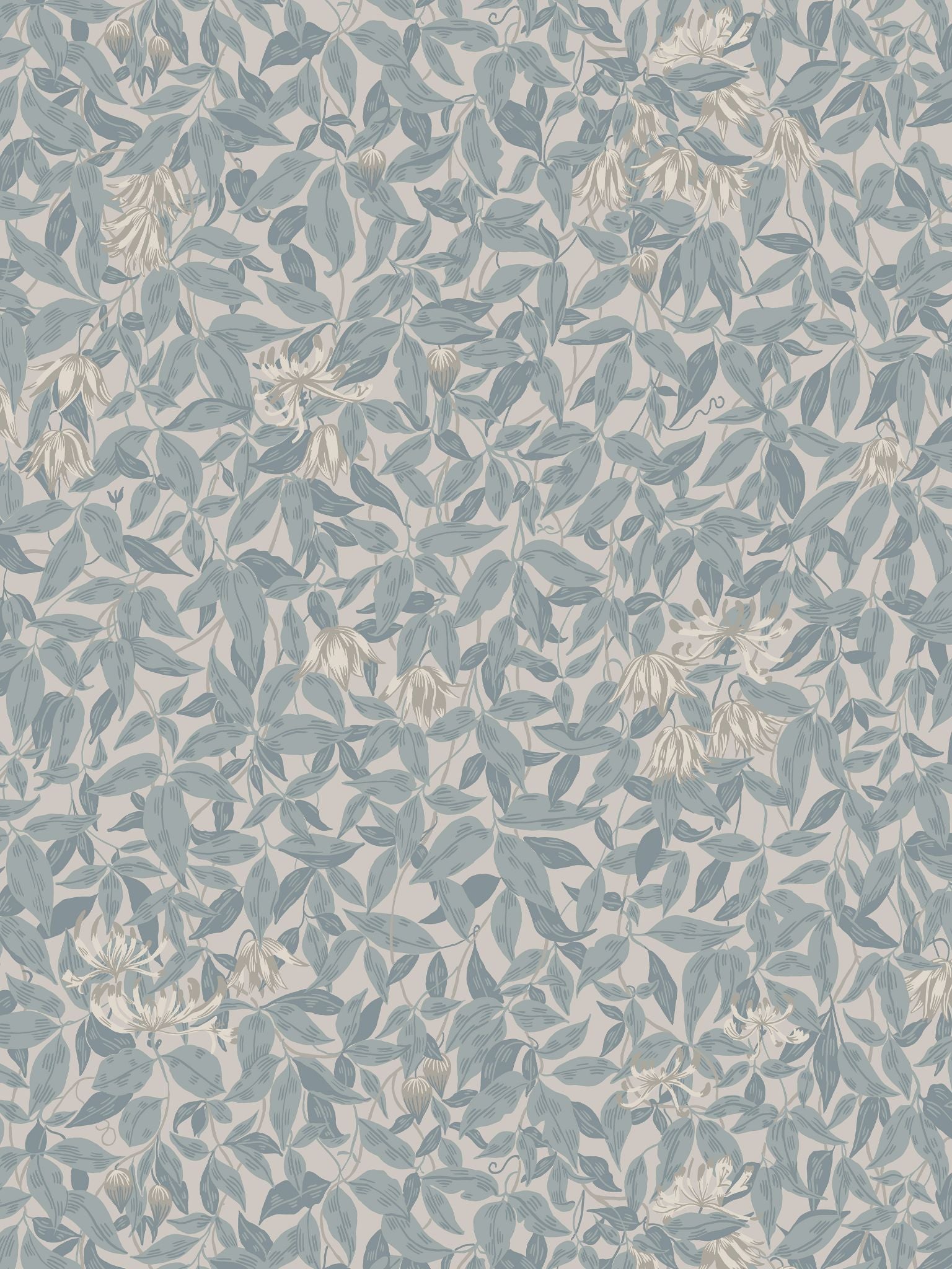 Linnea fabric in misty blue color - pattern number WSB 00360838 - by Scalamandre in the  collection