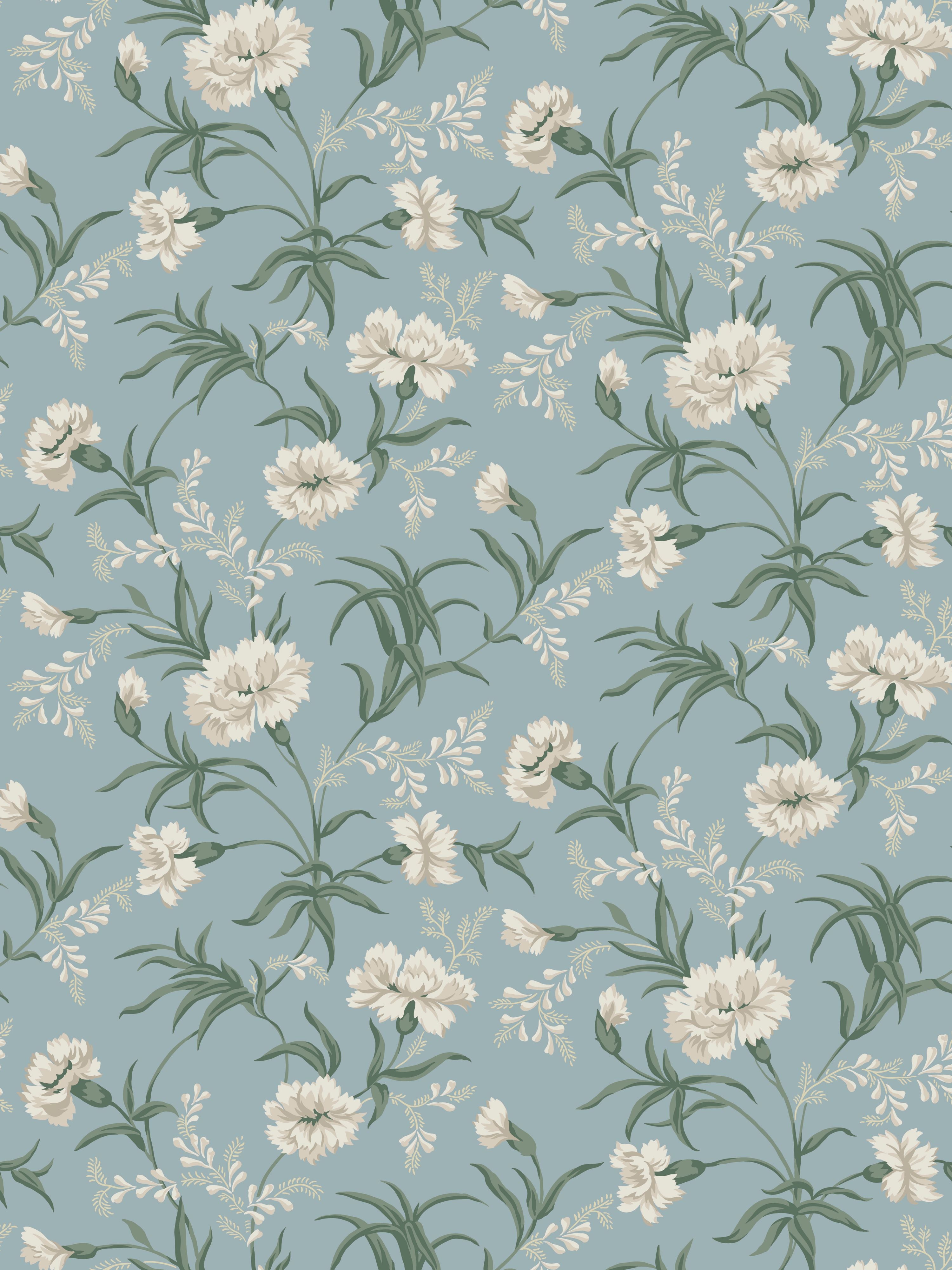 Emilie wallpaper in sky blue color - pattern number WSB 00370832 - by Scalamandre in the  collection