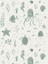 Della fabric in jade color - pattern number WSB 00380243 - by Scalamandre in the  collection