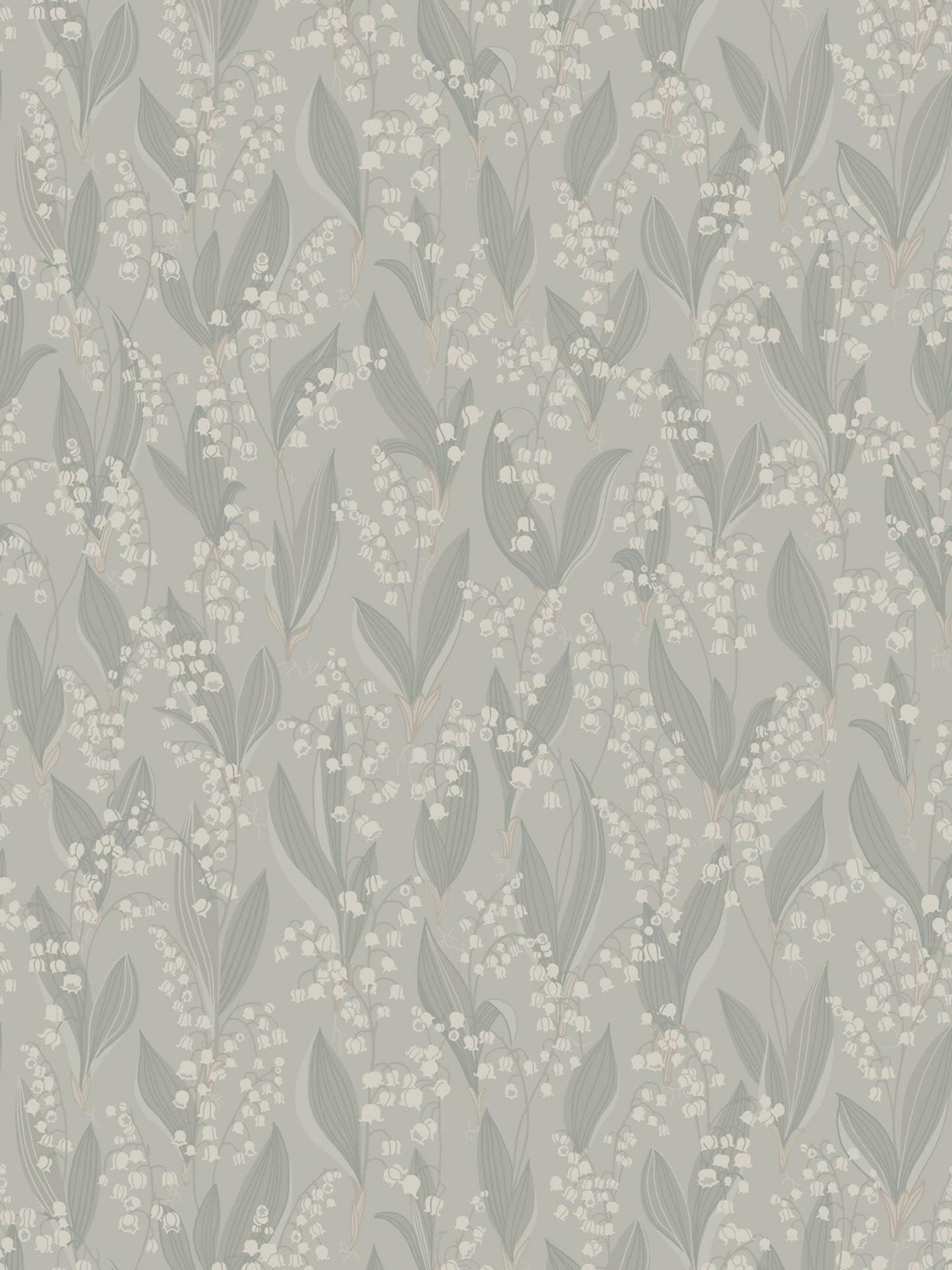 Liljekonvalj wallpaper in sage green color - pattern number WSB 00380479 - by Scalamandre in the  collection
