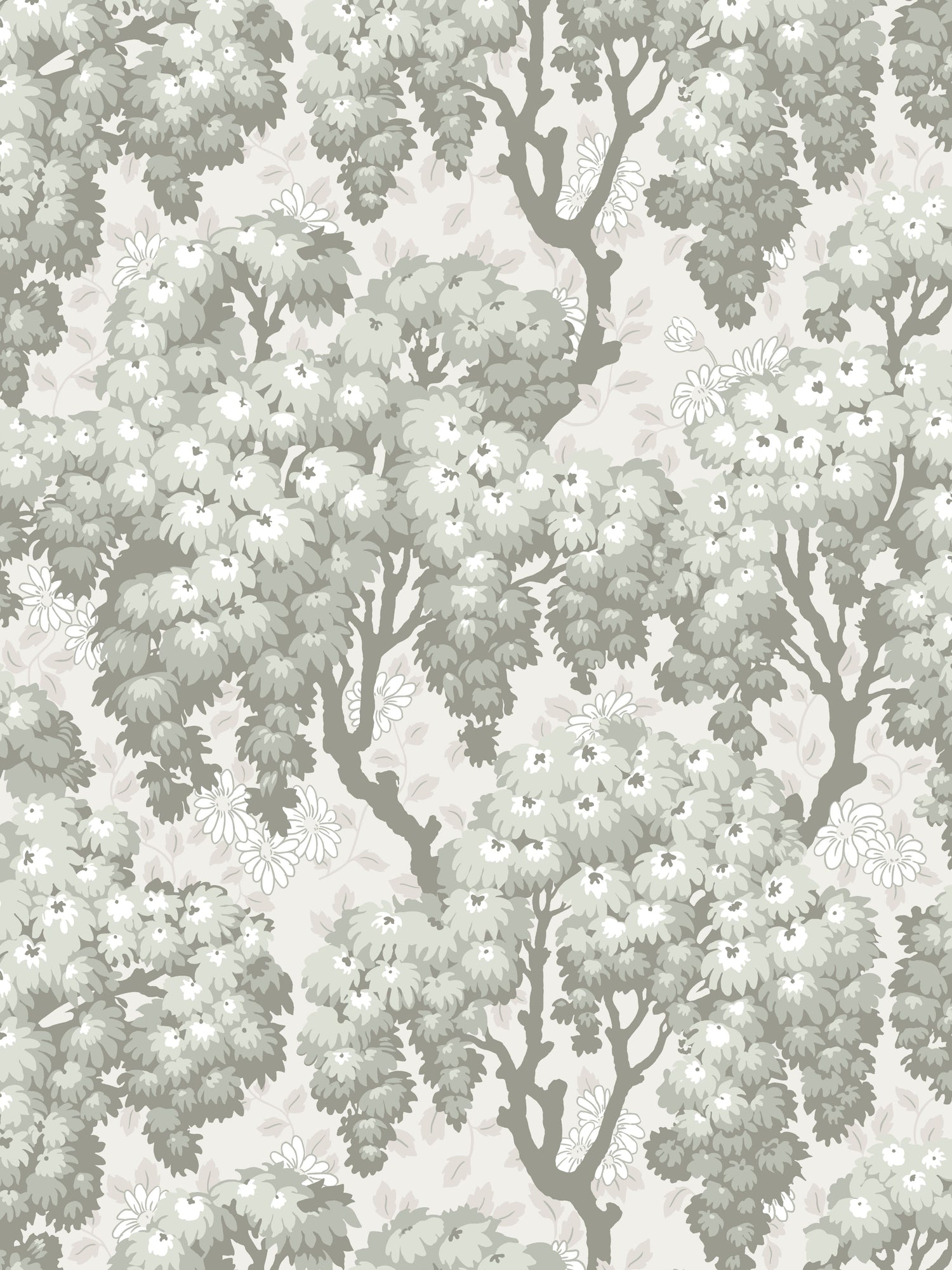 Ragnvi wallpaper in spring green color - pattern number WSB 00380836 - by Scalamandre in the  collection