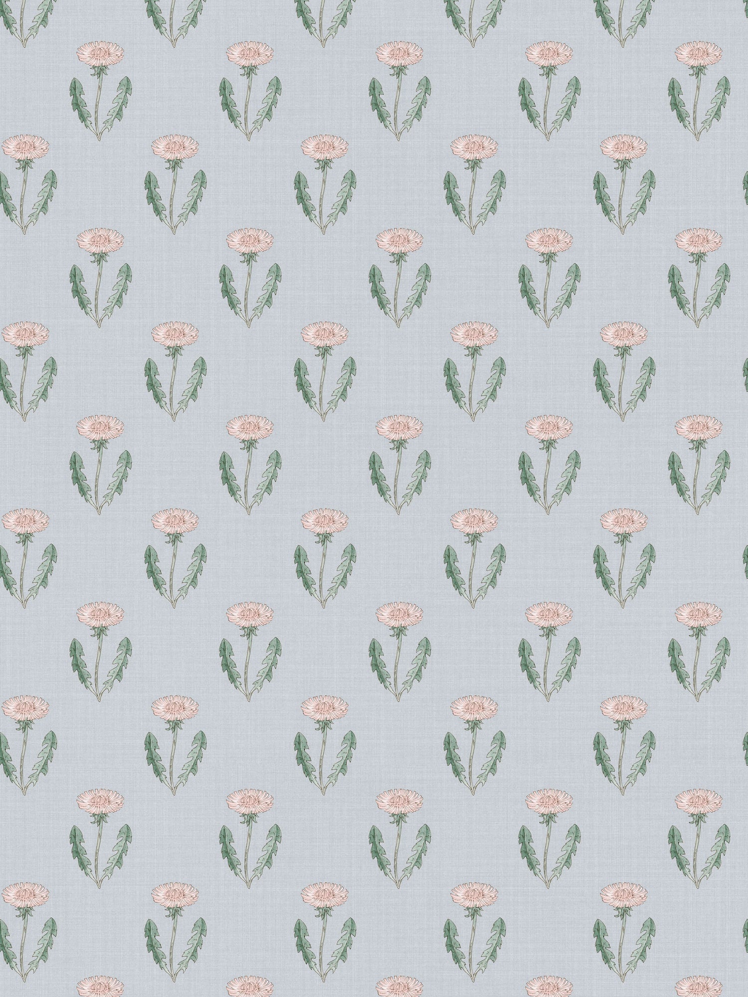 Maskrosen wallpaper in soft blue color - pattern number WSB 0038S1013 - by Scalamandre in the  collection