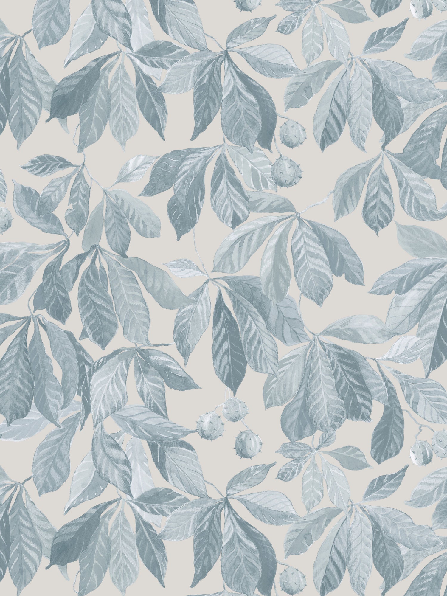 Kersti wallpaper in soft blue color - pattern number WSB 00451014 - by Scalamandre in the  collection