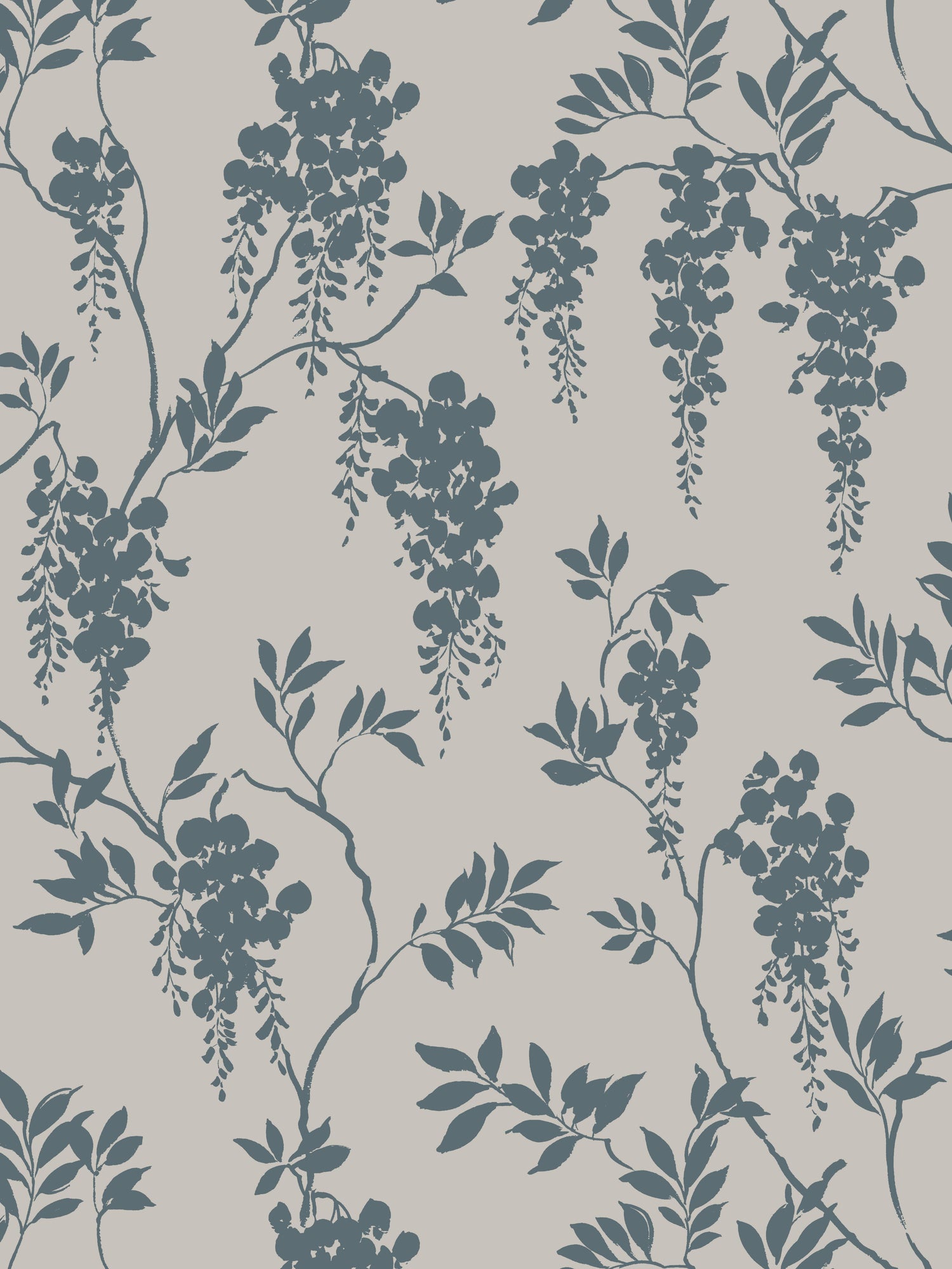 Hedvig wallpaper in petrol color - pattern number WSB 00560833 - by Scalamandre in the  collection