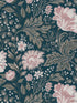 Ava wallpaper in dark blue color - pattern number WSB 00960400 - by Scalamandre in the  collection