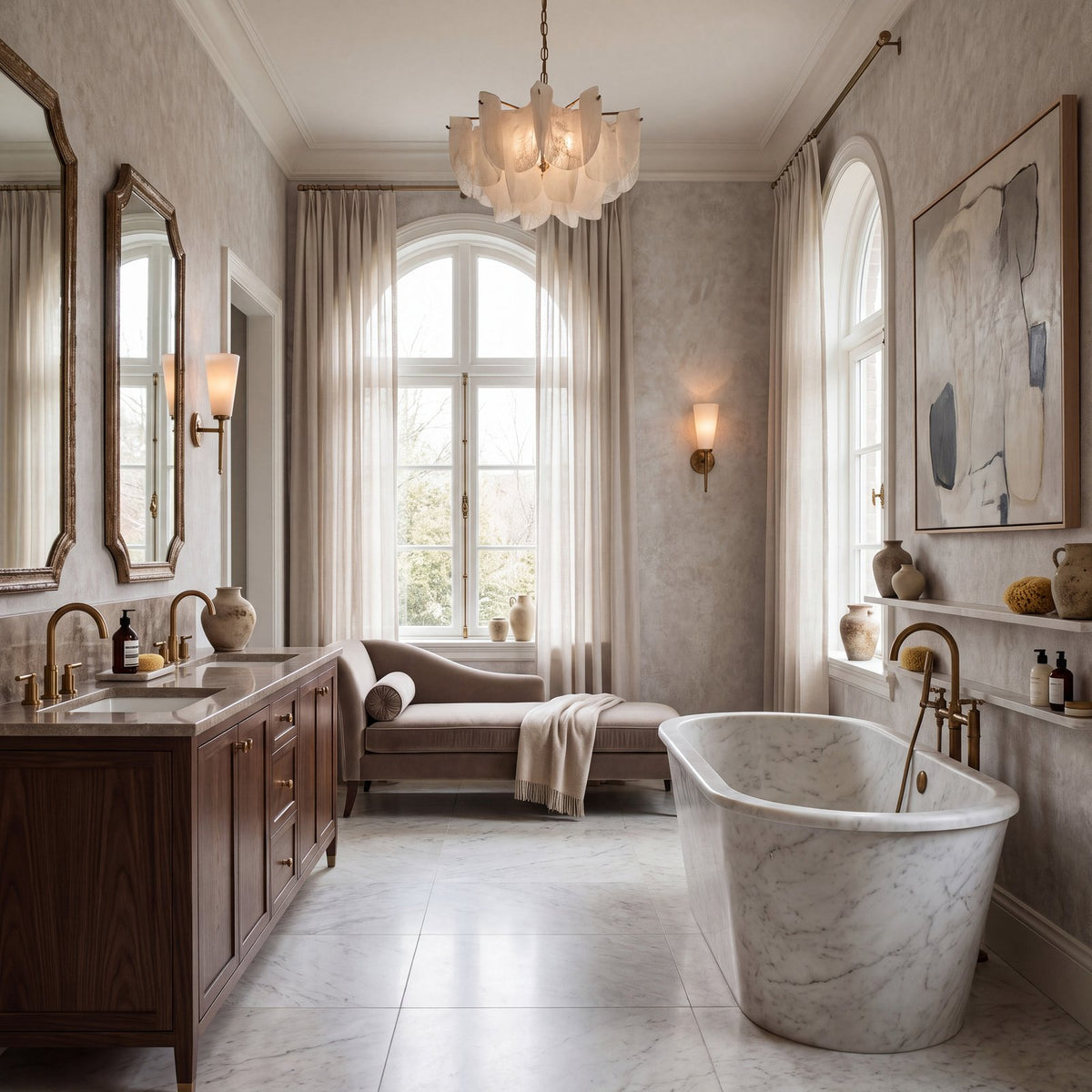 Soft Mottle Wallpaper in Silver Grey color - pattern number WT71719 - by Galerie in the Wall Textures collection