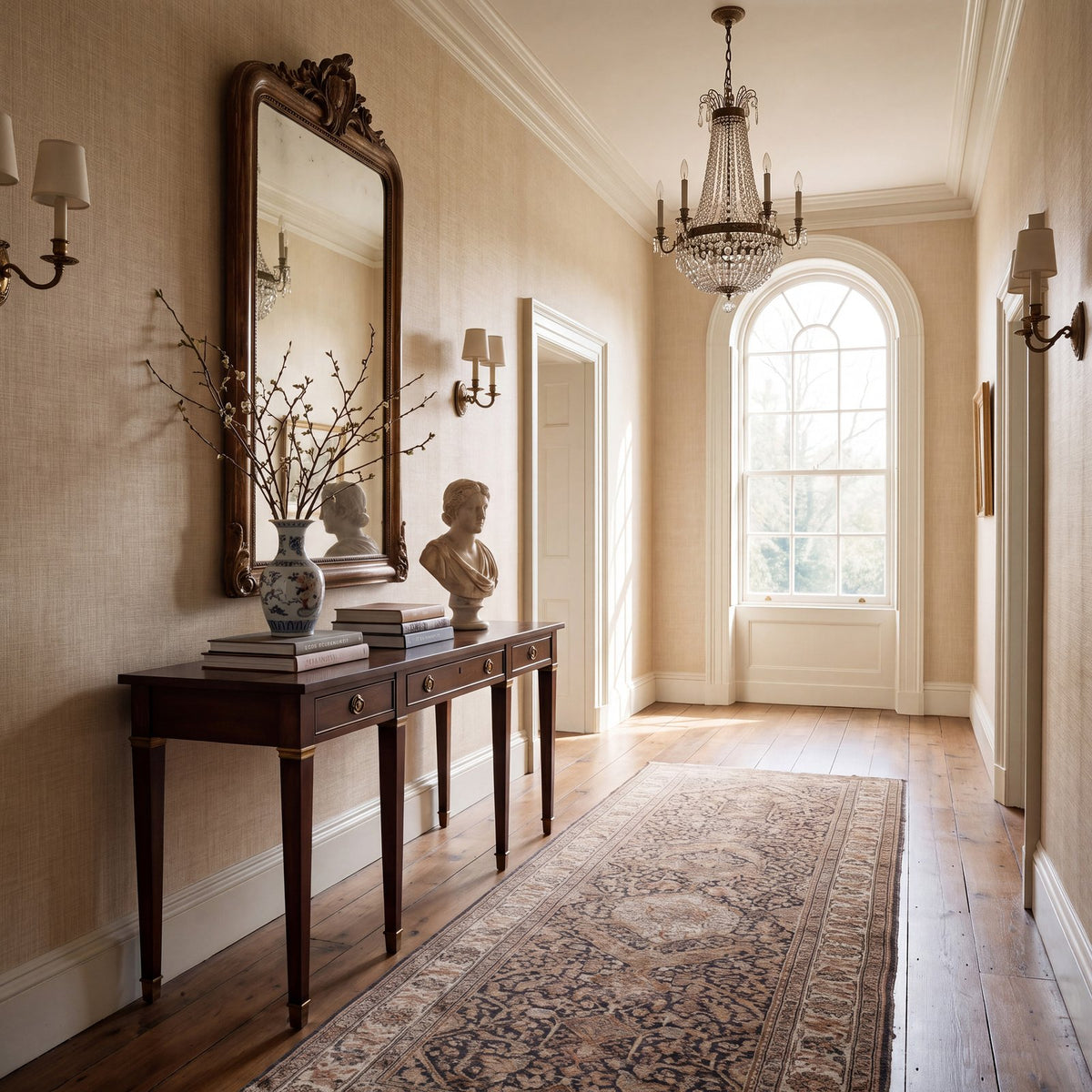Vertical Streak Wallpaper in Beige color - pattern number WT71754 - by Galerie in the Wall Textures collection