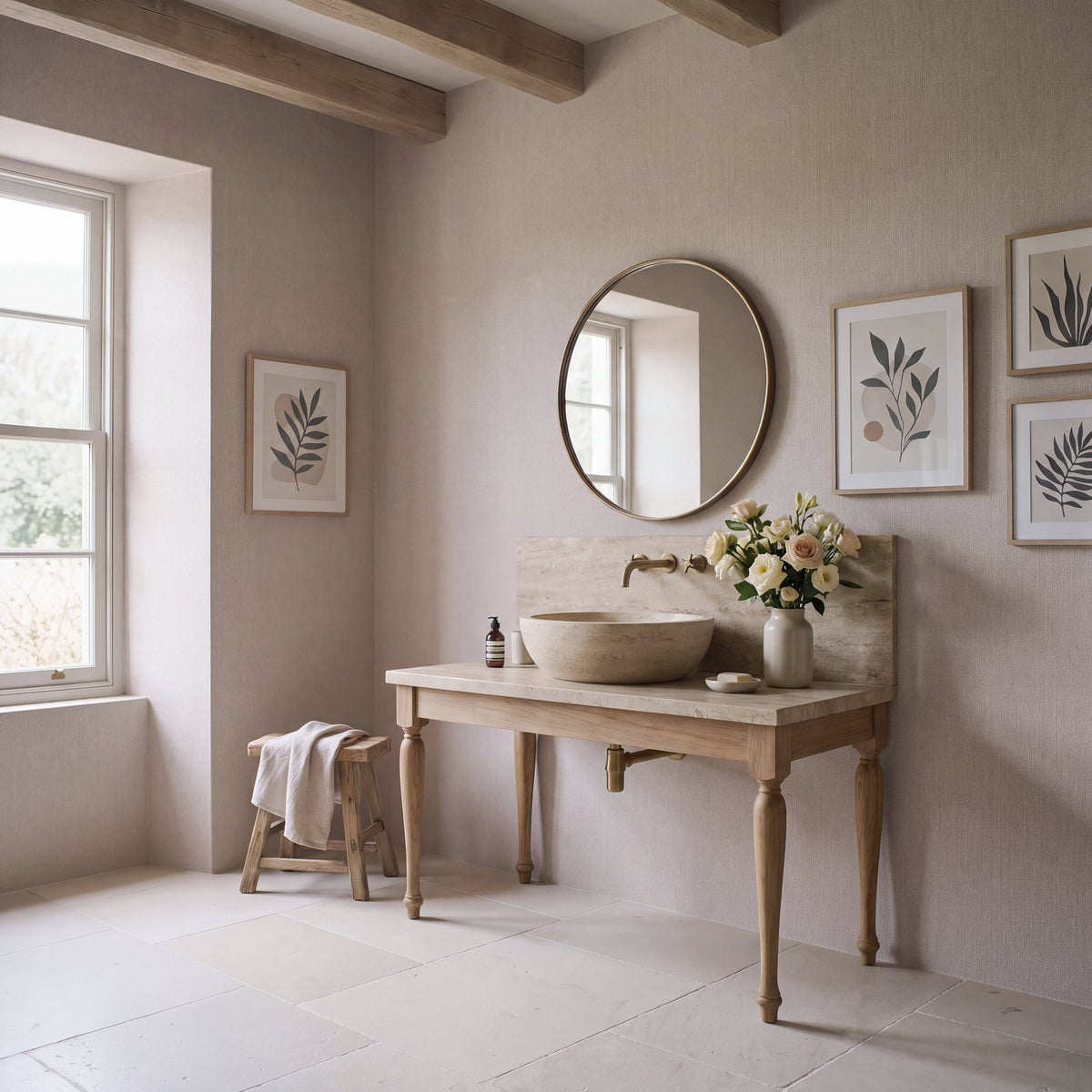 Fine Texture Wallpaper in Beige color - pattern number WT71772 - by Galerie in the Wall Textures collection