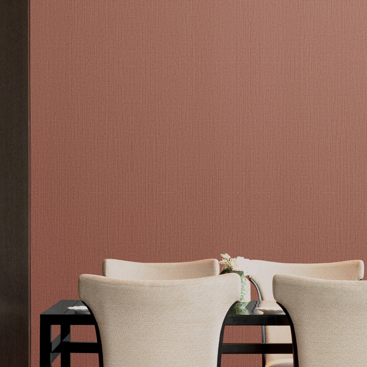Woven Sisal Wallpaper in Red color - pattern number WT71780 - by Galerie in the Wall Textures collection