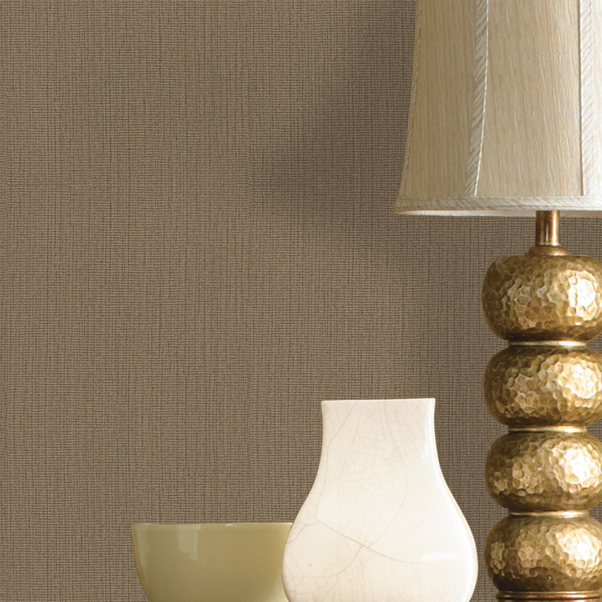 Woven Sisal Wallpaper in Bronze Brown color - pattern number WT71781 - by Galerie in the Wall Textures collection