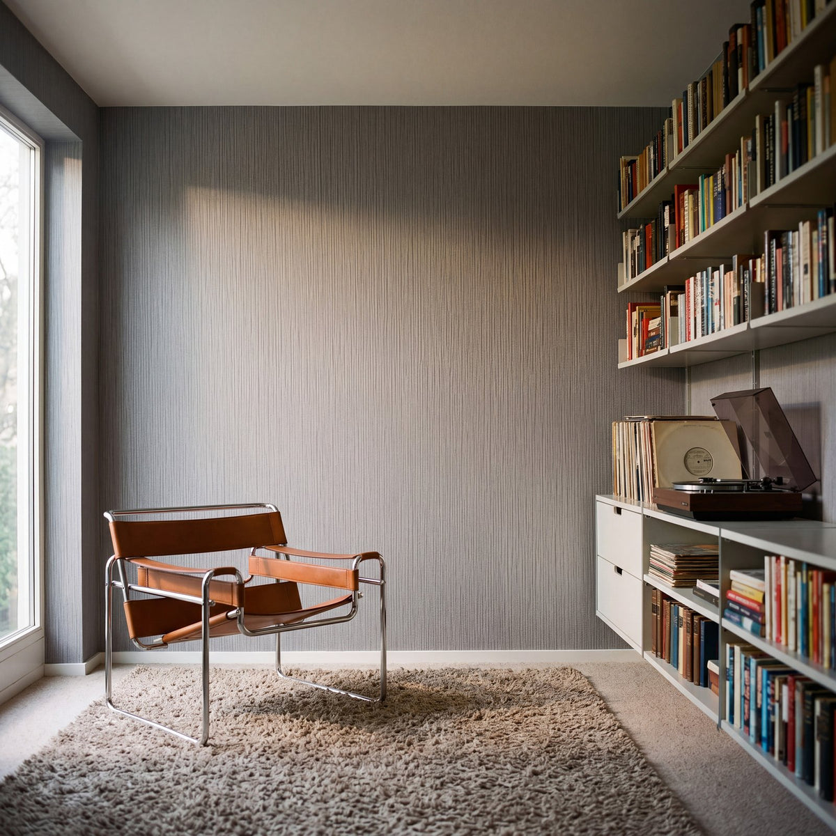 Woven Sisal Wallpaper in Silver Grey color - pattern number WT71783 - by Galerie in the Wall Textures collection