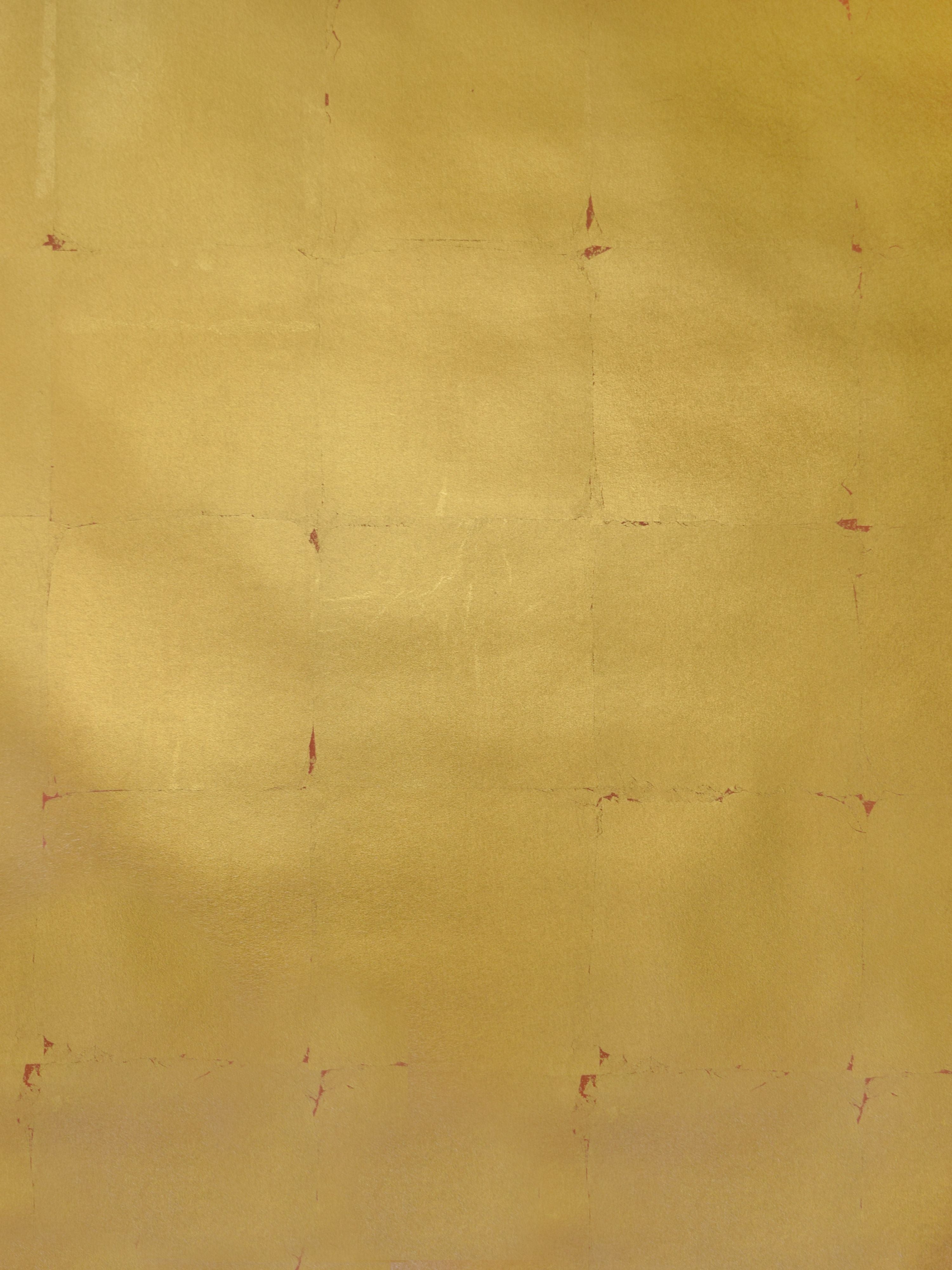 Tea Squares wallpaper in golden mandarin color - pattern number WTO R892 - by Scalamandre in the  collection