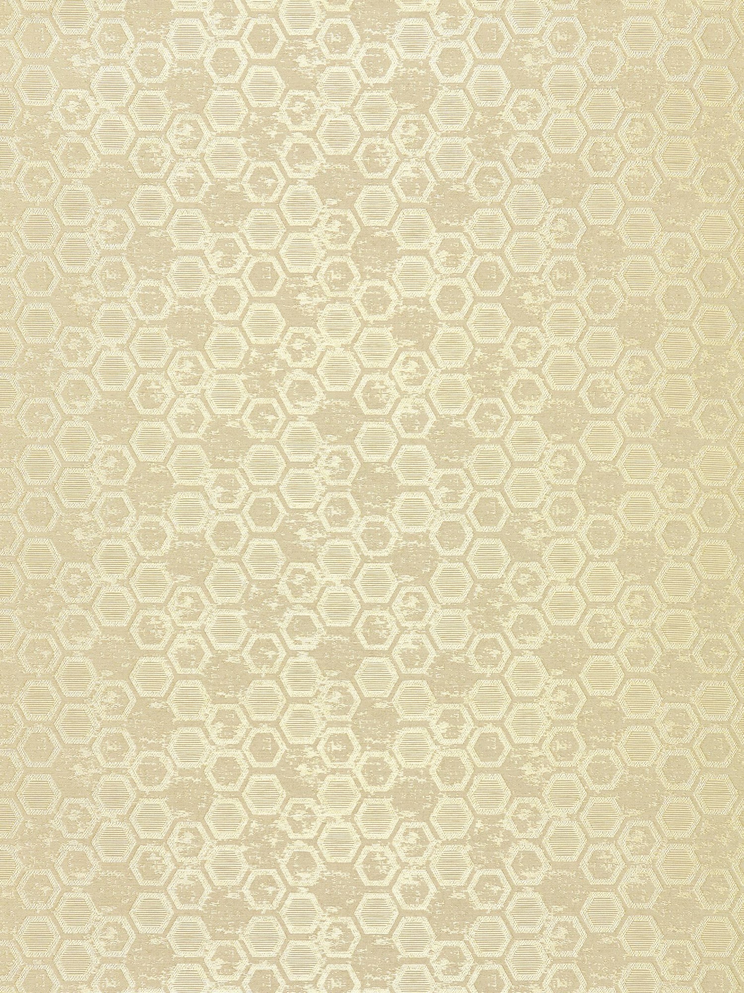 Hexagon Inspiration fabric in chamomille color - pattern number WTT 661423 - by Scalamandre in the  collection