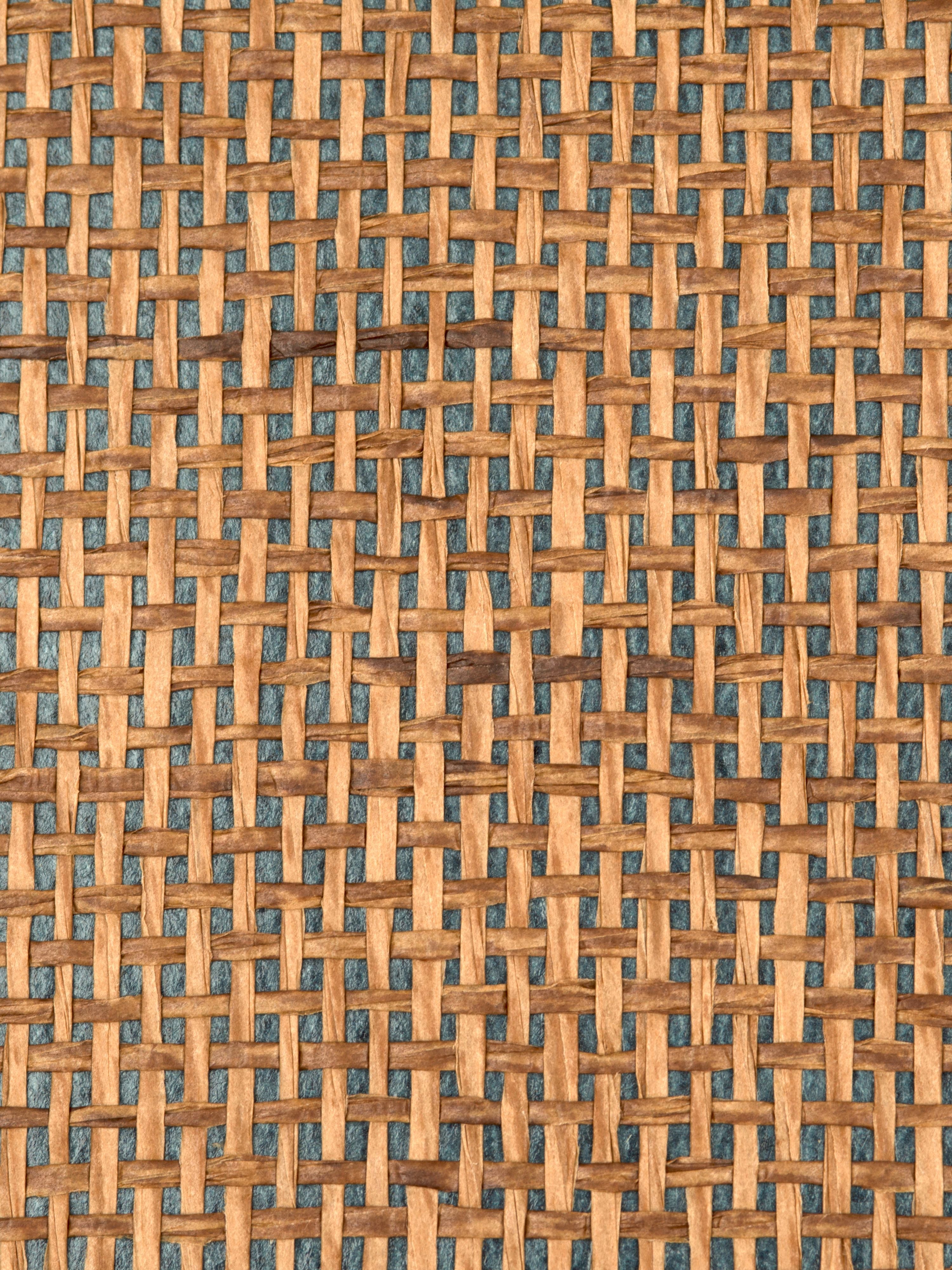 Woodland Weave wallpaper in blue color - pattern number WTW 0429WOOD - by Scalamandre in the  collection