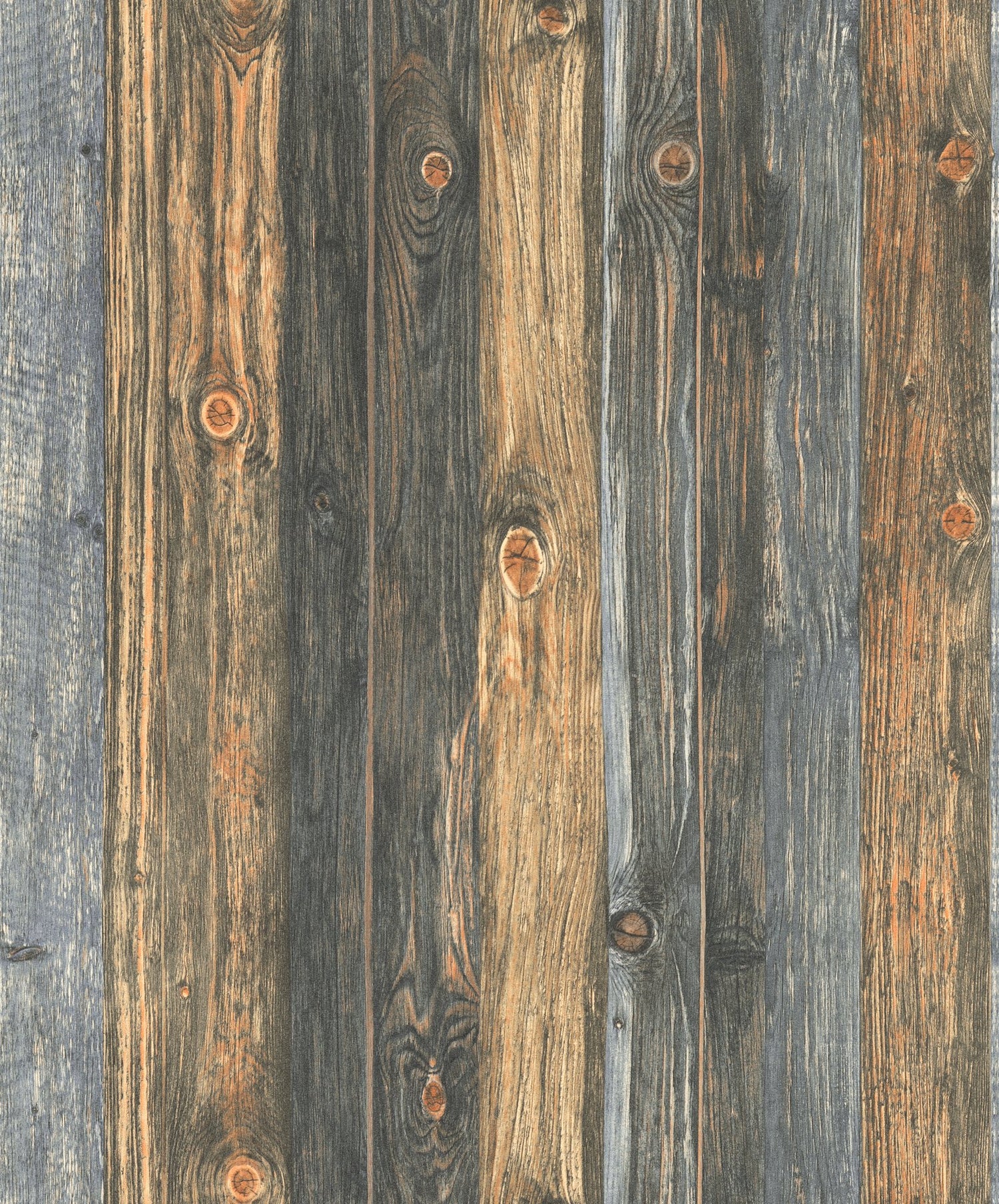 Wood Knots Effect Motif wallpaper in bronze brown color - pattern number WW22217 - by Galerie in the The Woods and Wicker collection