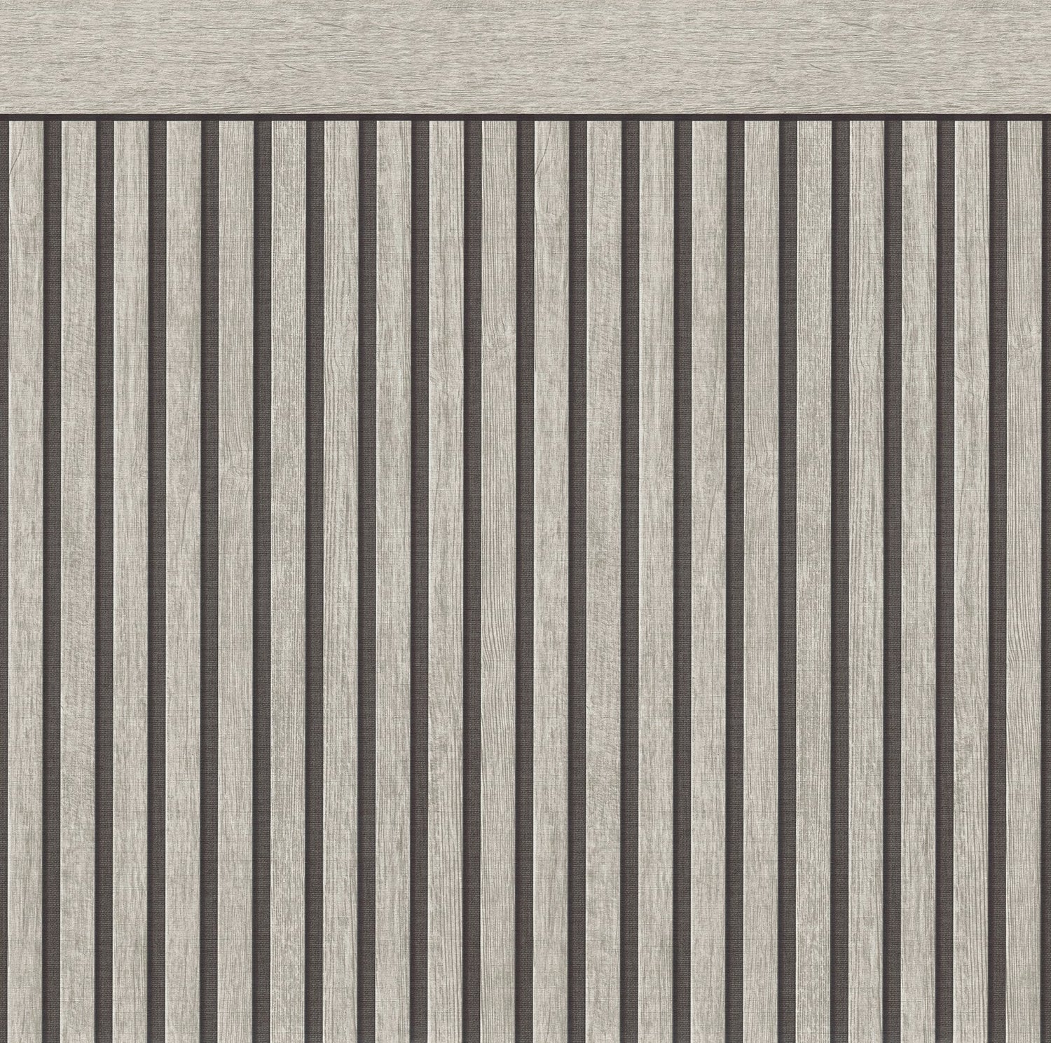 Dado Panel Effect Motif mural in silver grey color - pattern number WW22225 - by Galerie in the The Woods and Wicker collection