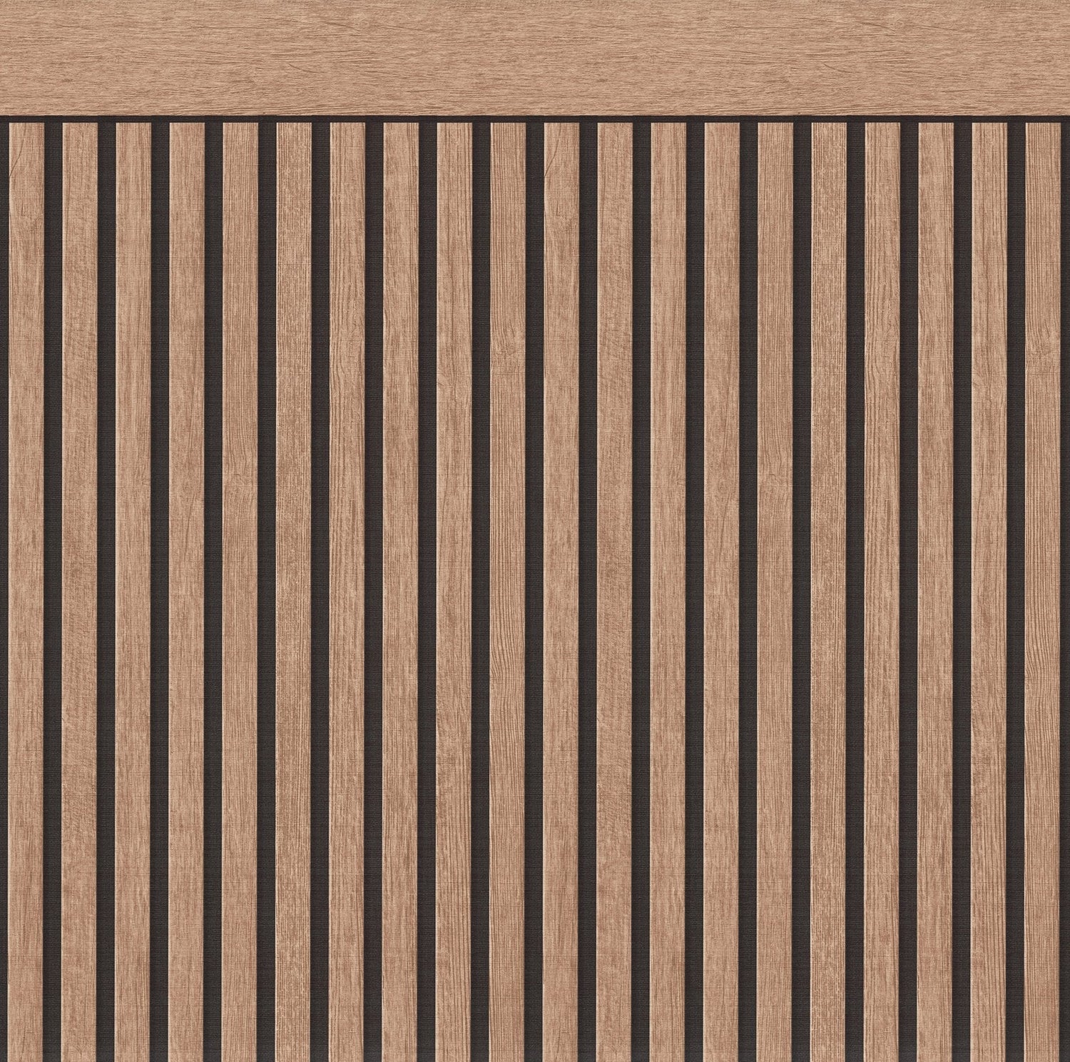 Dado Panel Effect Motif mural in bronze brown color - pattern number WW22227 - by Galerie in the The Woods and Wicker collection