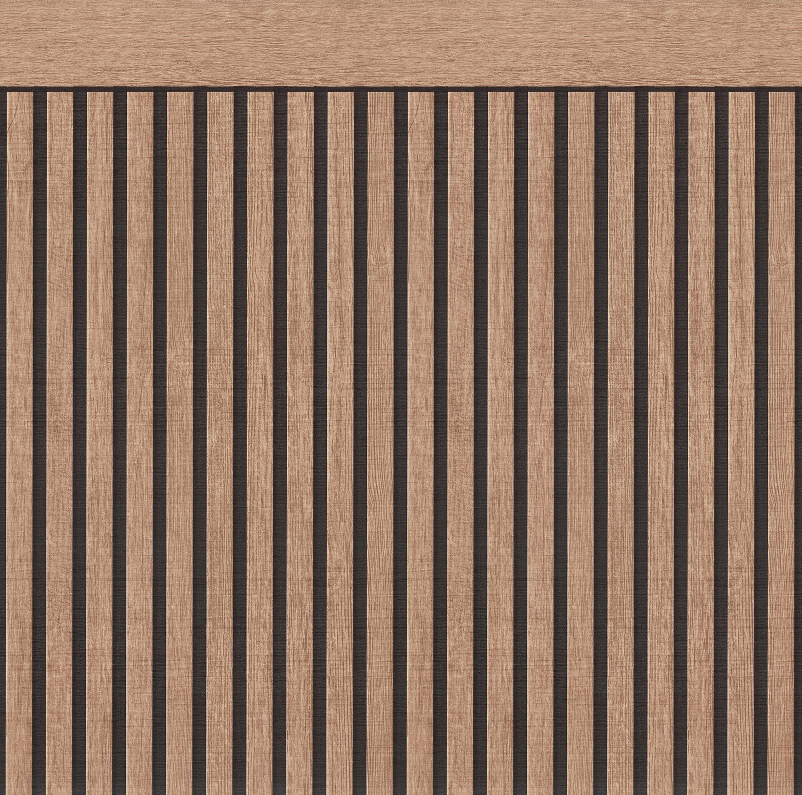 Dado Panel Effect Motif mural in bronze brown color - pattern number WW22227 - by Galerie in the The Woods and Wicker collection