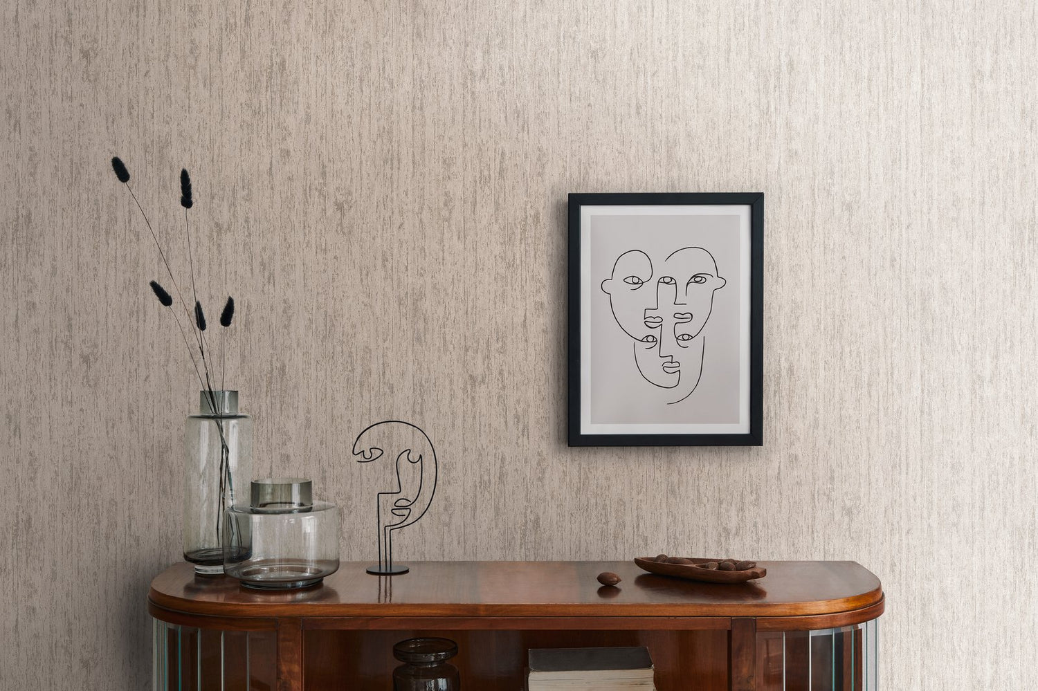 Forest Texture wallpaper in silver grey color - pattern number WW22228 - by Galerie in the The Woods and Wicker collection
