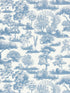 Garden Toile wallpaper in sky color - pattern number WW WP88605D0002 - by Scalamandre in the  collection