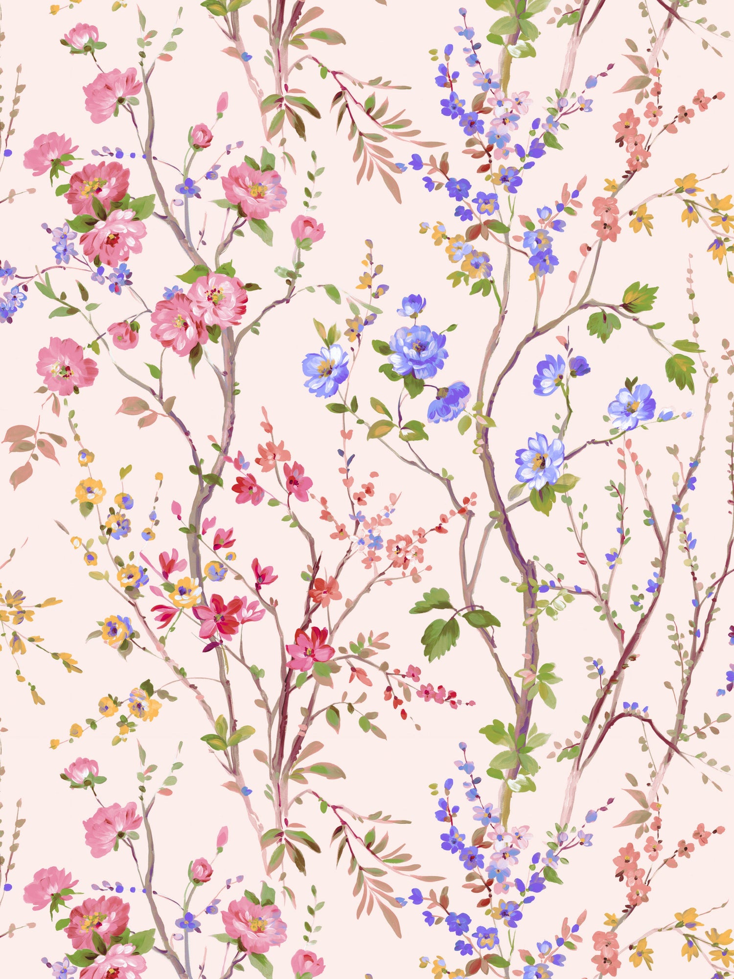Potpourri wallpaper in cameo rose color - pattern number WW WP88604D0003 - by Scalamandre in the  collection