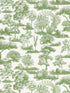 Garden Toile wallpaper in meadow color - pattern number WW WP88605D0006 - by Scalamandre in the  collection