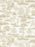 Garden Toile wallpaper in latte color - pattern number WW WP88605D0007 - by Scalamandre in the  collection