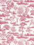 Garden Toile wallpaper in raspberry color - pattern number WW WP88605D0010 - by Scalamandre in the  collection