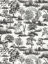 Garden Toile wallpaper in onyx color - pattern number WW WP88605D0011 - by Scalamandre in the  collection