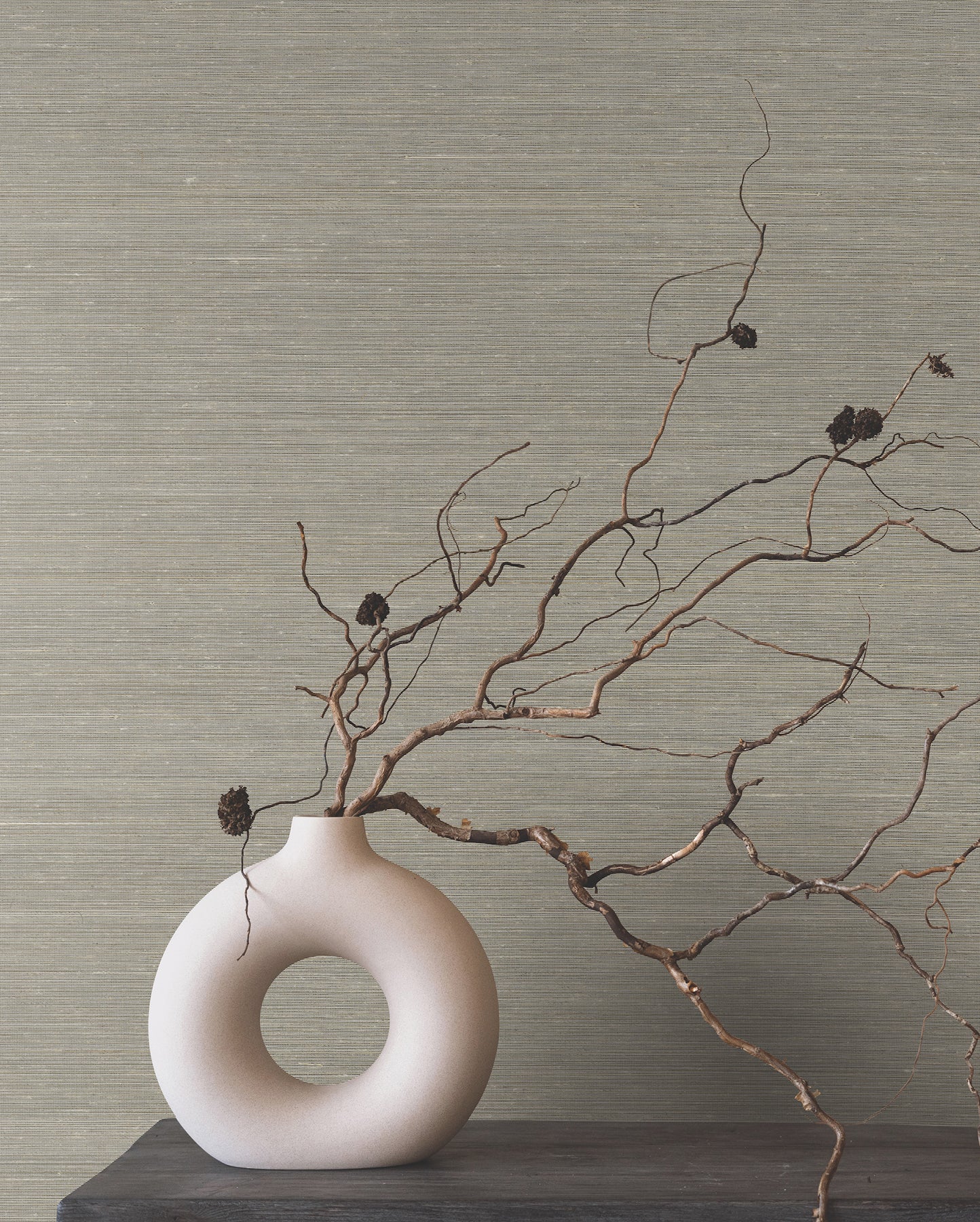 Smooth Abaca wallpaper in moonstone color - pattern number YGL7012 - by Ronald Redding in the Natural Palette Resource collection