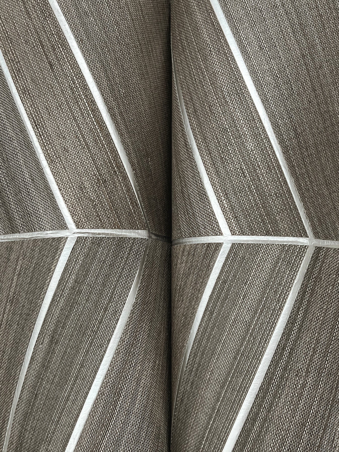 Chevron Abaca wallpaper in portabella color - pattern number YGL7035 - by Ronald Redding in the Natural Palette Resource collection
