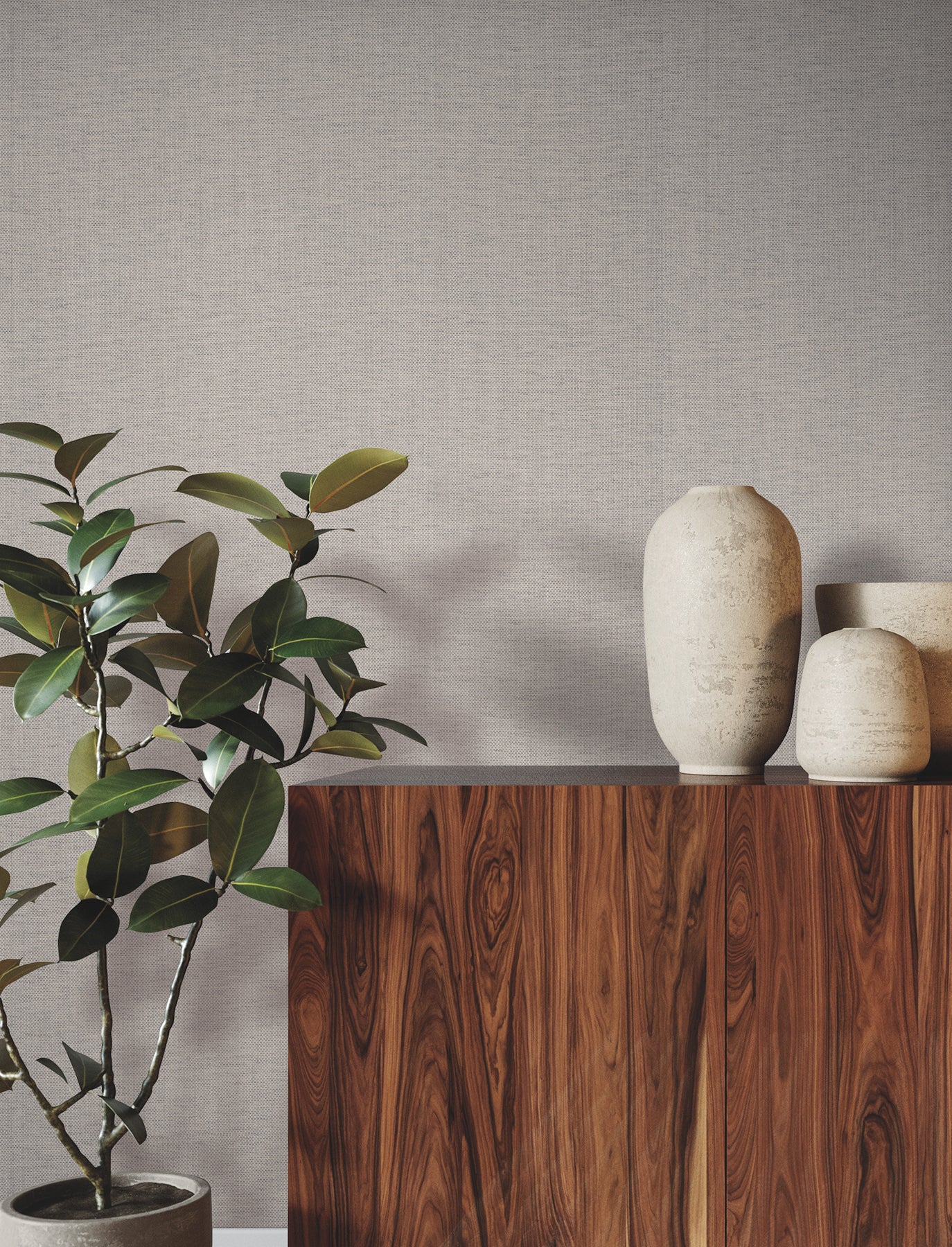 Check Paperweave wallpaper in ash color - pattern number YGL7040 - by Ronald Redding in the Natural Palette Resource collection