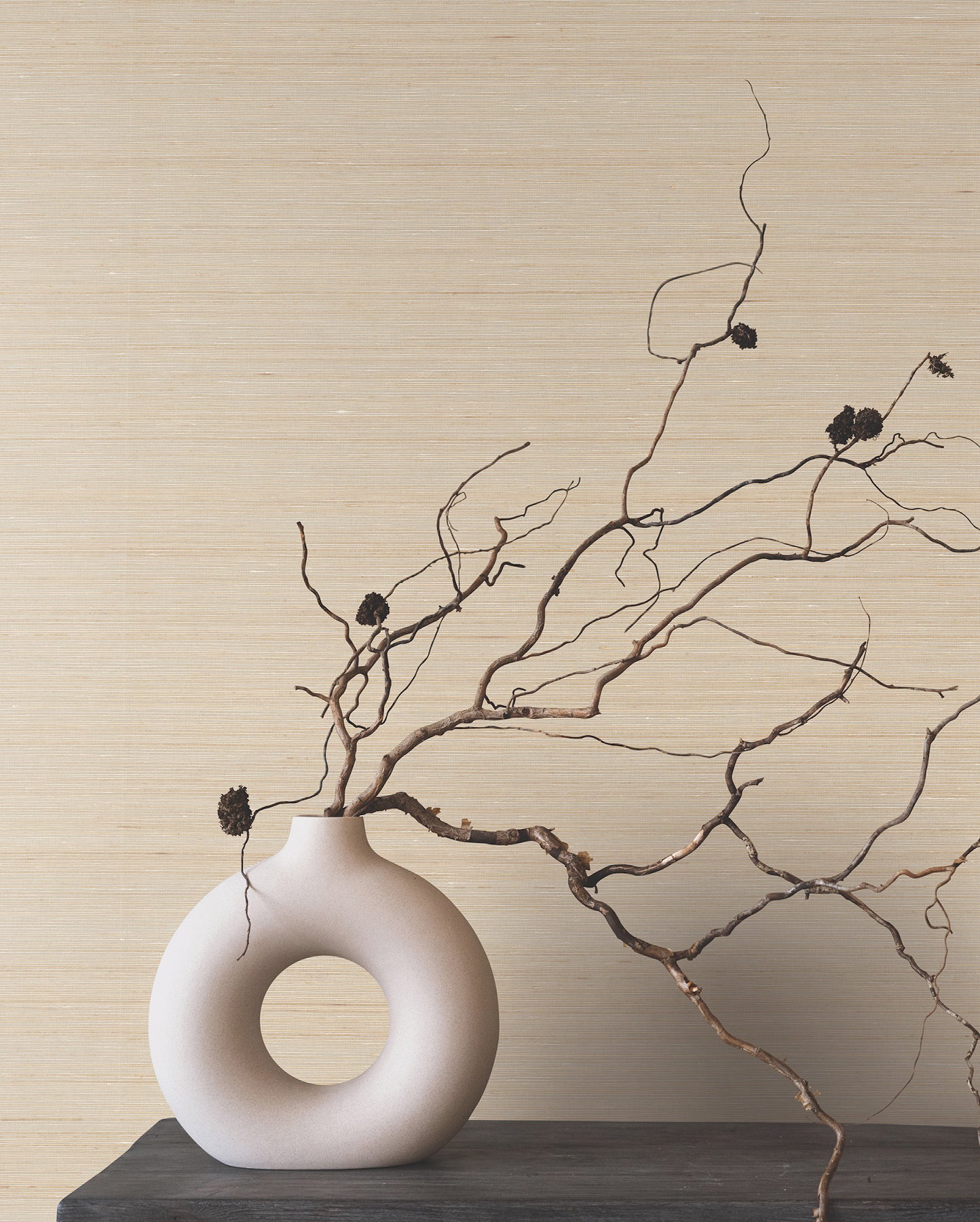 Smooth Abaca wallpaper in milkweed color - pattern number YGL7043 - by Ronald Redding in the Natural Palette Resource collection