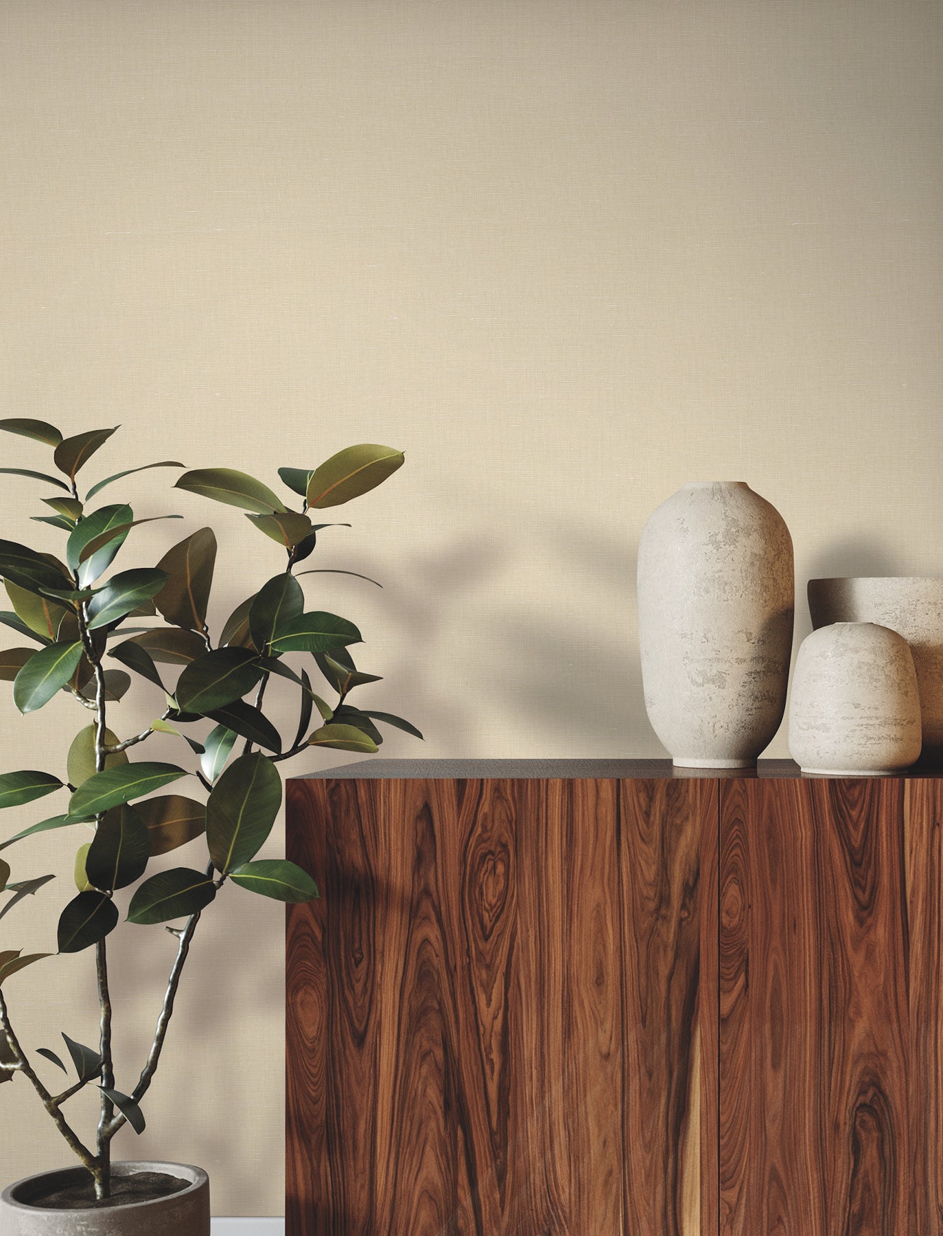 Elegant Linen wallpaper in shell color - pattern number YGL7050 - by Ronald Redding in the Natural Palette Resource collection