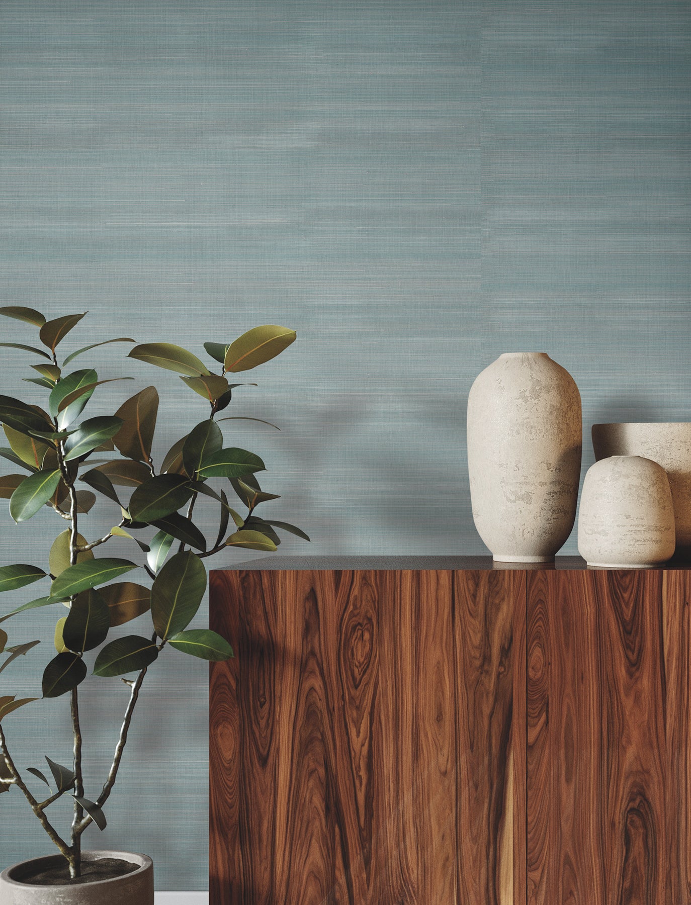 Fine Abaca wallpaper in ice blue color - pattern number YGL7061 - by Ronald Redding in the Natural Palette Resource collection