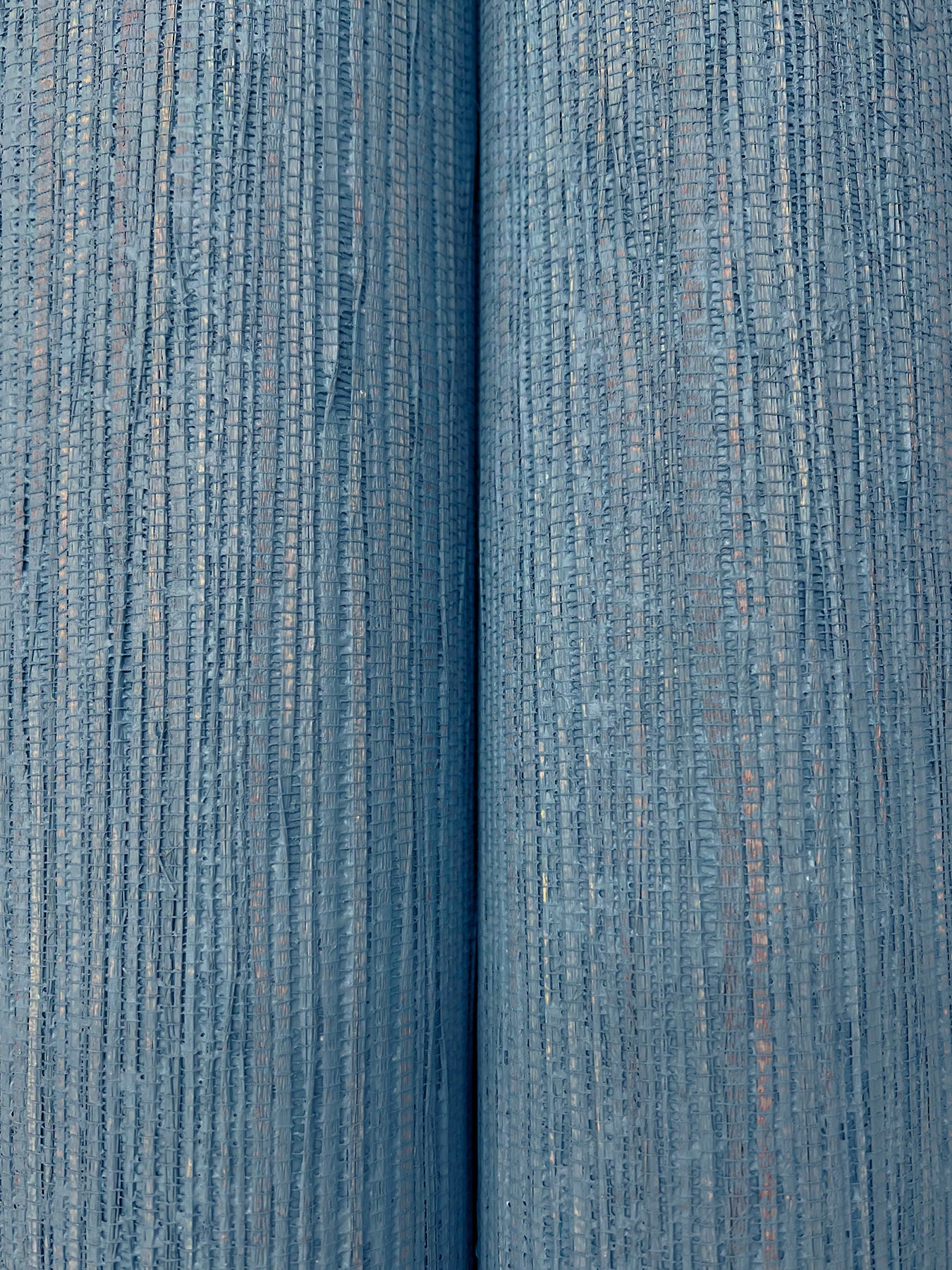 Painted Hemp wallpaper in tuscan blue color - pattern number YGL7066 - by Ronald Redding in the Natural Palette Resource collection