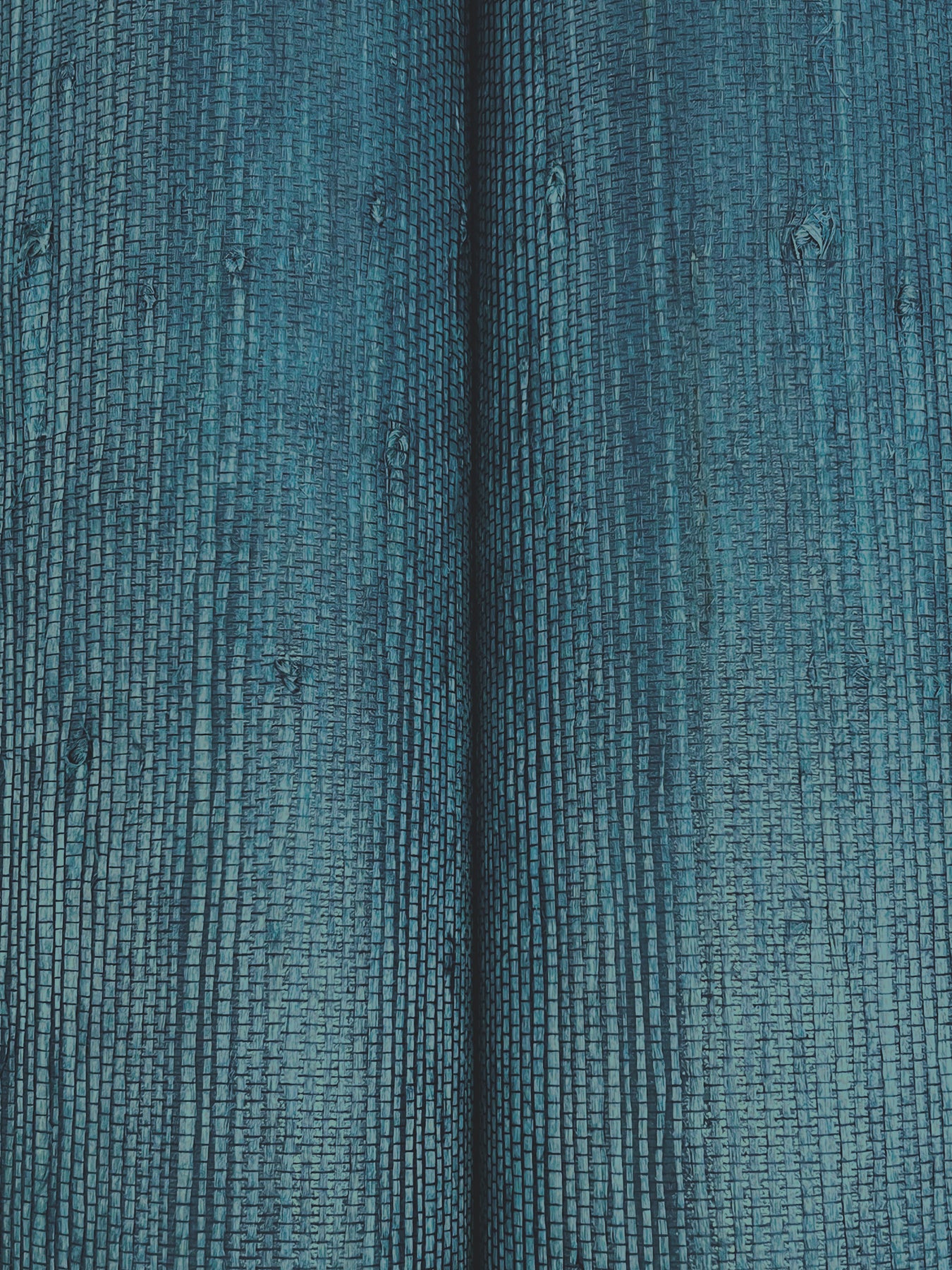 Horizontal Jute wallpaper in bijou blue color - pattern number YGL7067 - by Ronald Redding in the Natural Palette Resource collection