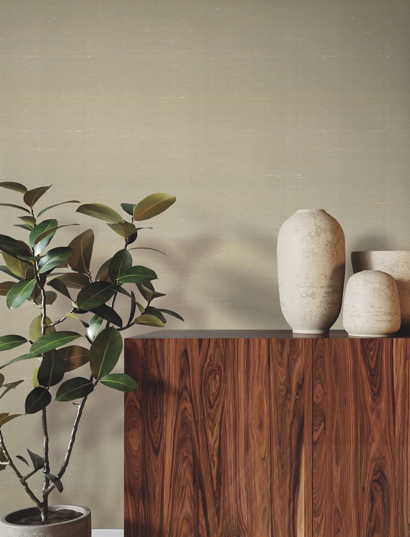 Silk Road wallpaper in celadon color - pattern number YGL7087 - by Ronald Redding in the Natural Palette Resource collection