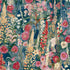 Classical Floral All-over Wallpaper in red color - pattern number INA74602 - by Grandeco in the Inia collection