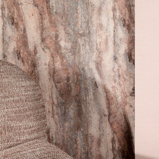 Marble plain Wallpaper in pink color - pattern number A81701 - by Grandeco in the Structured Walls collection