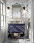 Atlanta Toile Peel and Stick Wallpaper in navy color - pattern number KK761_Navy_KH306 - by Katie Kime in the  collection