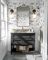 Atlanta Toile Wallpaper in black color - pattern number KK761_Black_KH300 - by Katie Kime in the  collection