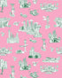 Atlanta Toile Wallpaper in pink green color - pattern number KK761_Pink_Green_KH300 - by Katie Kime in the  collection