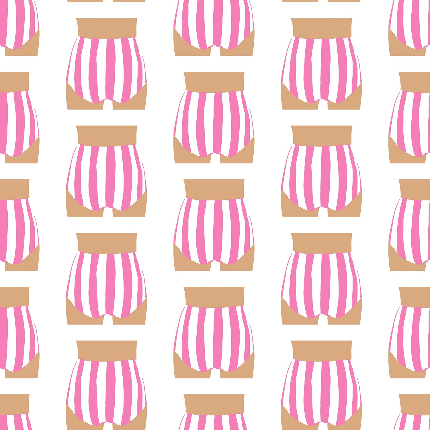 Beach Bum Peel and Stick Wallpaper in pink color - pattern number KK715_Pink_KH306 - by Katie Kime in the  collection
