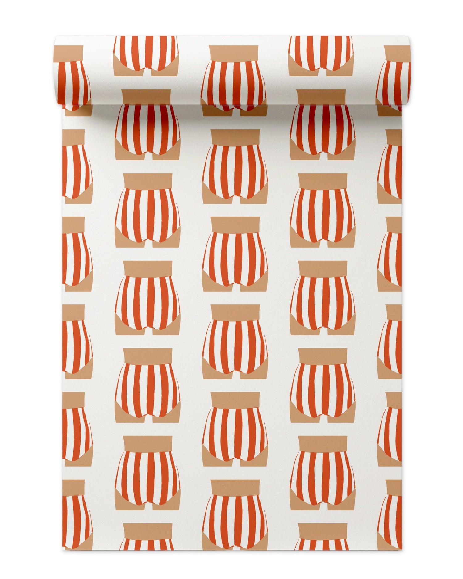 Beach Bum Wallpaper in Red color - pattern number KK715_Red_KH300 - by Katie Kime in the collection