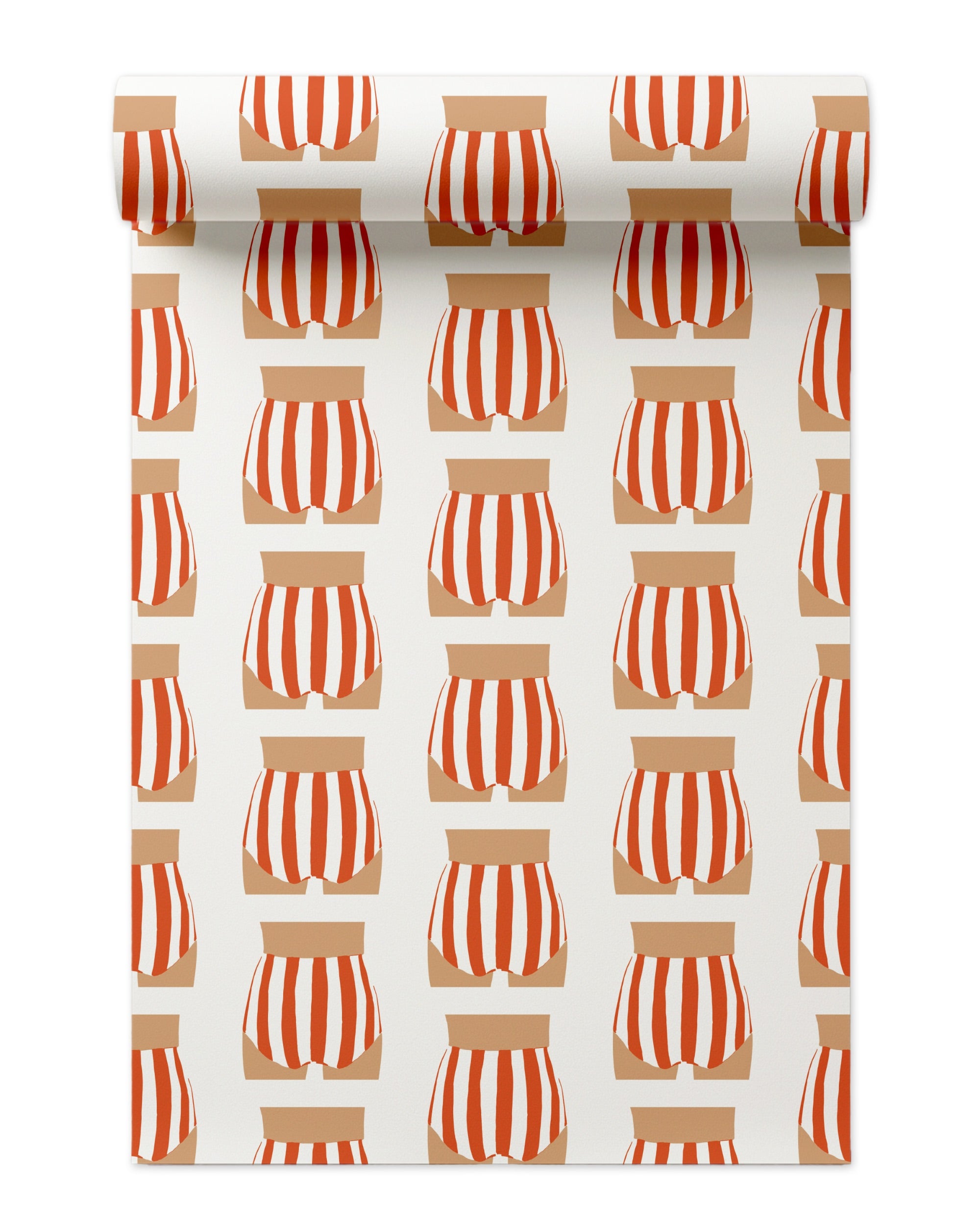 Beach Bum Wallpaper in red color - pattern number KK715_Red_KH300 - by Katie Kime in the  collection