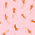 Bluebird Day Peel and Stick Wallpaper in pink orange color - pattern number KK182_Pink_Orange_KH306 - by Katie Kime in the  collection