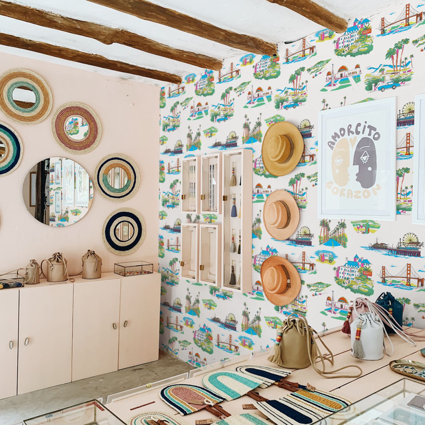 California Toile Peel and Stick Wallpaper in multi color - pattern number KK707_Multi_KH306 - by Katie Kime in the  collection